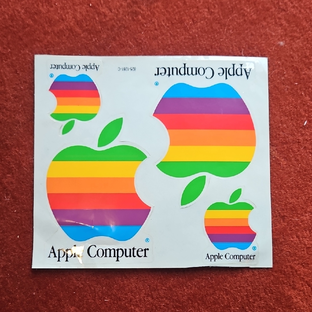 Apple Rainbow Logo Stickers